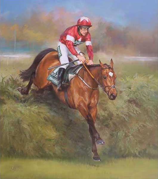 Tiger Roll and Davy Russell at Aintree - Canvas
